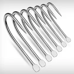 Anzuelos de Pesca de Acero con Alto Contenido de Carbono, Anzuelos Negros para Carpa Cruciana, con Púas, para Pesca en Roca, Pesca de Mesa, Pesca con Mosca, 20 Piezas