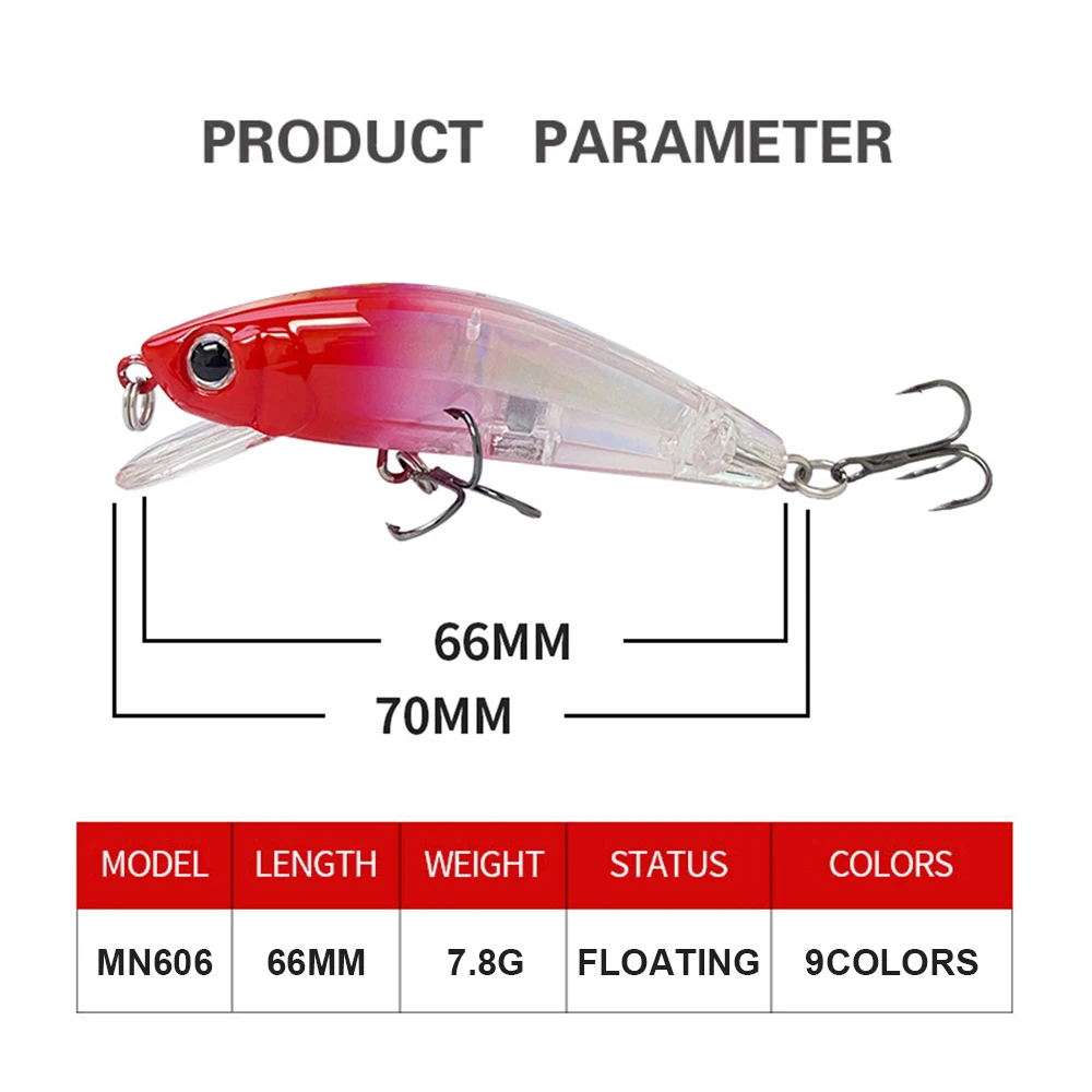 Jerkbait Wobbler MN606 – Señuelo para trucha - imagen 3