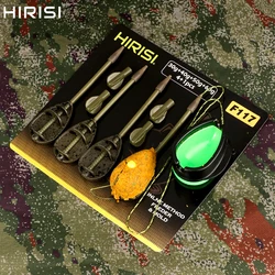 Hirisi-método de pesca de carpa, alimentador y molde, conjunto de aparejos de pesca de carpa, jaula de cebo, cesta, cebo F117, accesorios de pesca ﻿