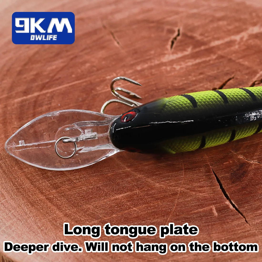 Crankbait Minnow 9KM – Señuelo de profundidad para depredadores - imagen 4