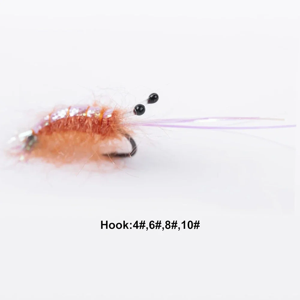 Goture Señuelos Mosca Camarones Hundibles para Trucha Agua Salada - imagen 3