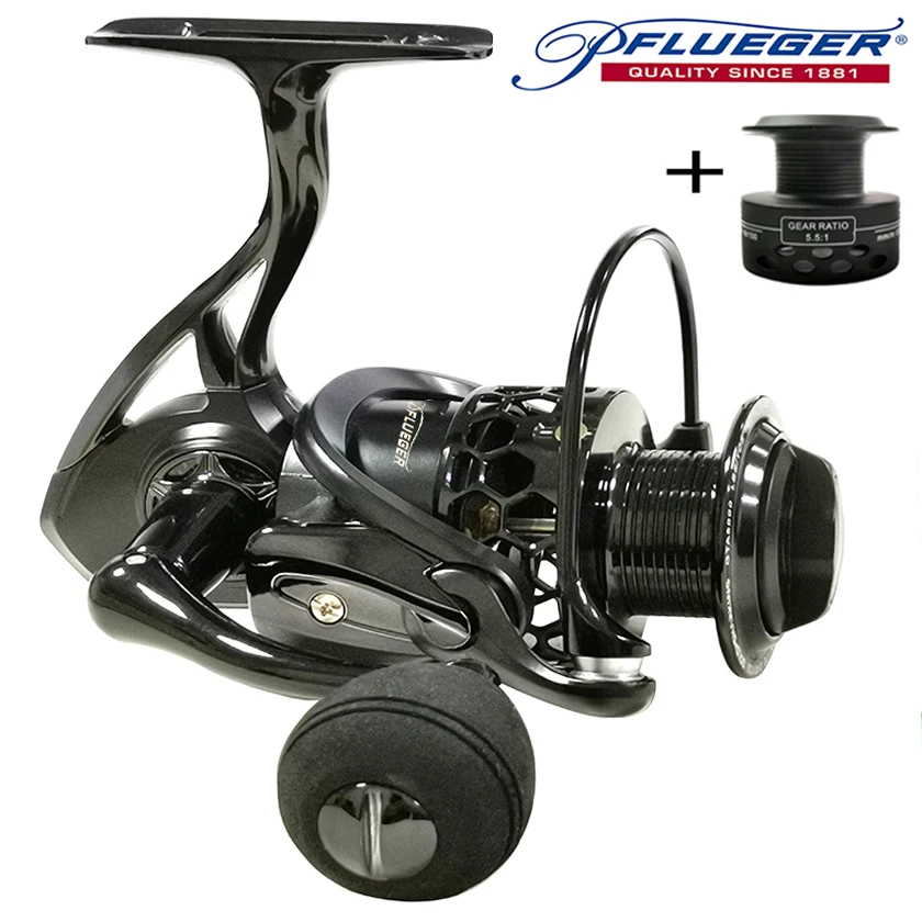 Pflueger-carrete de pesca de agua salada con arrastre máximo de 23KG, carrete grande resistente, engranaje de Metal, rodamiento de alta velocidad - imagen 2