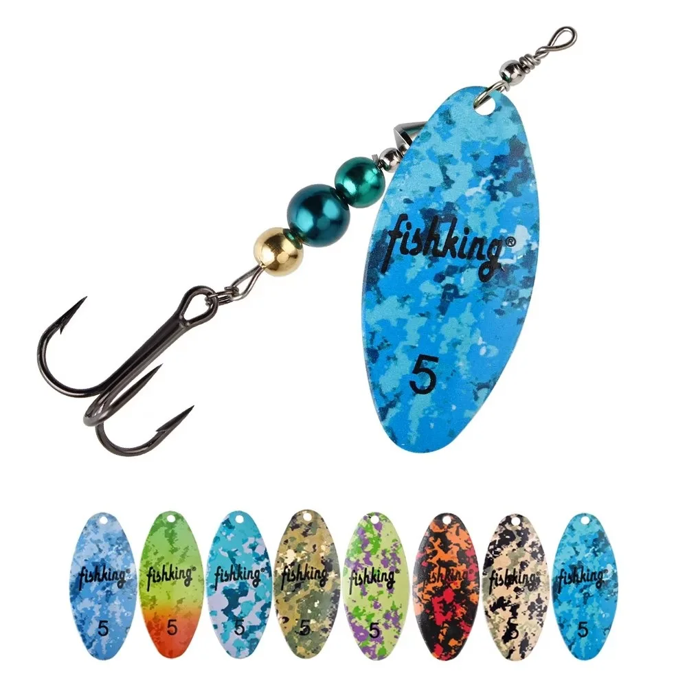 NGB Spinner cebo señuelo de pesca cuchara 5,5g 7g 11g 15g 21g duro Arttificial Metal Spinnerbait con anzuelo triple Lucio - imagen 2