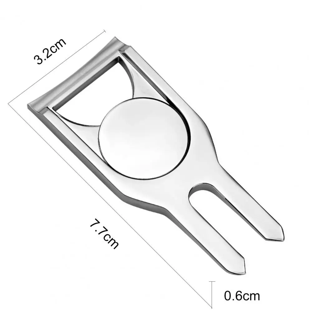 Marcador de golf de aleación de zinc con diseño compacto