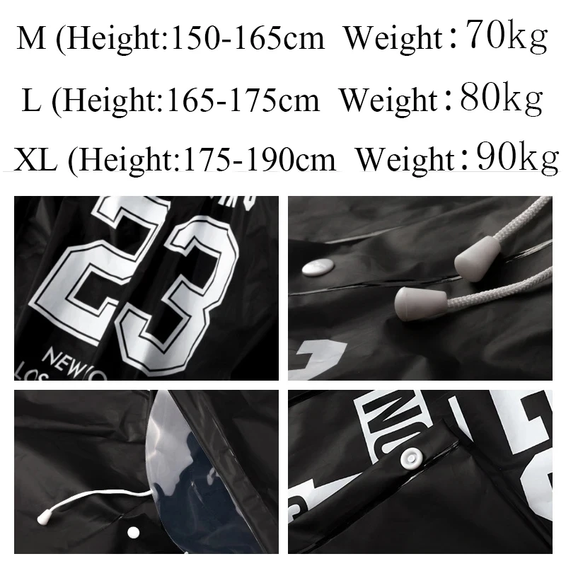 Chubasquero para parejas, chubasquero de moda para parejas, impermeable EVA para hombres y mujeres, accesorios transparentes para montañismo y pesca - imagen 5