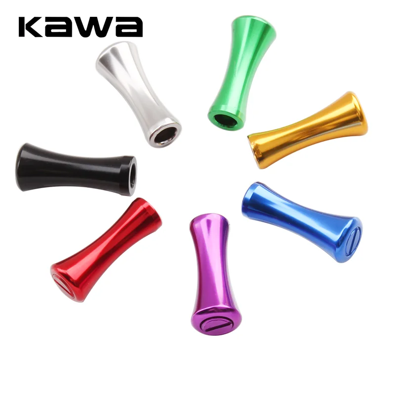 Kawa-perilla de mano para carrete de pesca, accesorio de aleación de aluminio de 2 piezas para MANGO, peso artesanal - imagen 3