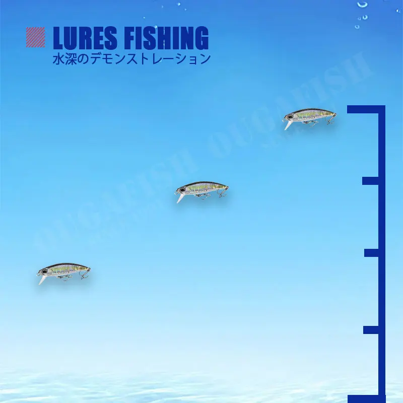 Señuelo De Pesca Macro hundido Minnow 48mm 6,5g Isca cebos artificiales De largo alcance Accesorios De Pesca Lucio mandarín Leurre equipo - imagen 4