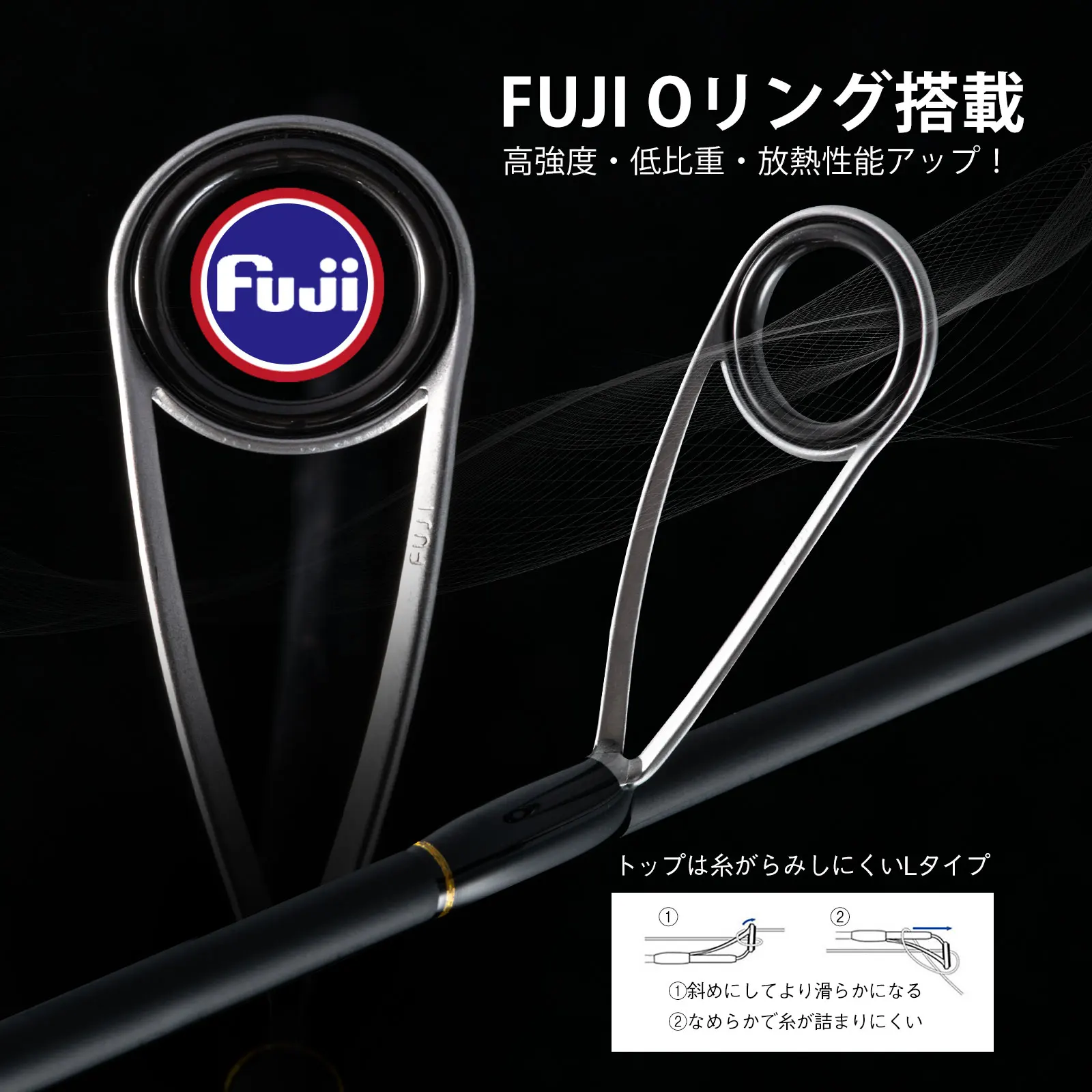 Goture DELIGHT-caña de pescar con anillo guía Fuji L/UL/M/MH, caña de fundición giratoria de potencia, 1,8 M, 1,98 M, mango de madera ultraligero - imagen 3