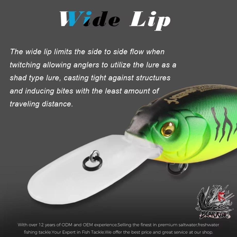 C74 BEARKING 7,5 cm 23g profundidad flotante hasta 5m Señuelos de pesca artificiales manivela calidad Wobblers cebos Crankbaits aparejos de pesca - imagen 3