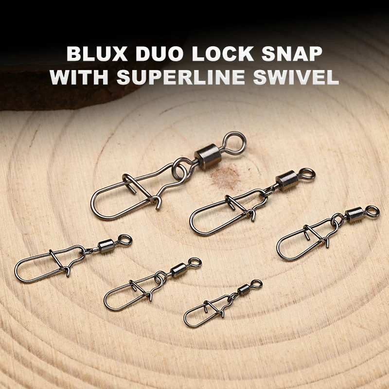 BLUX Clips de pesca de cambio rápido con bloqueo a presión y acero - imagen 3