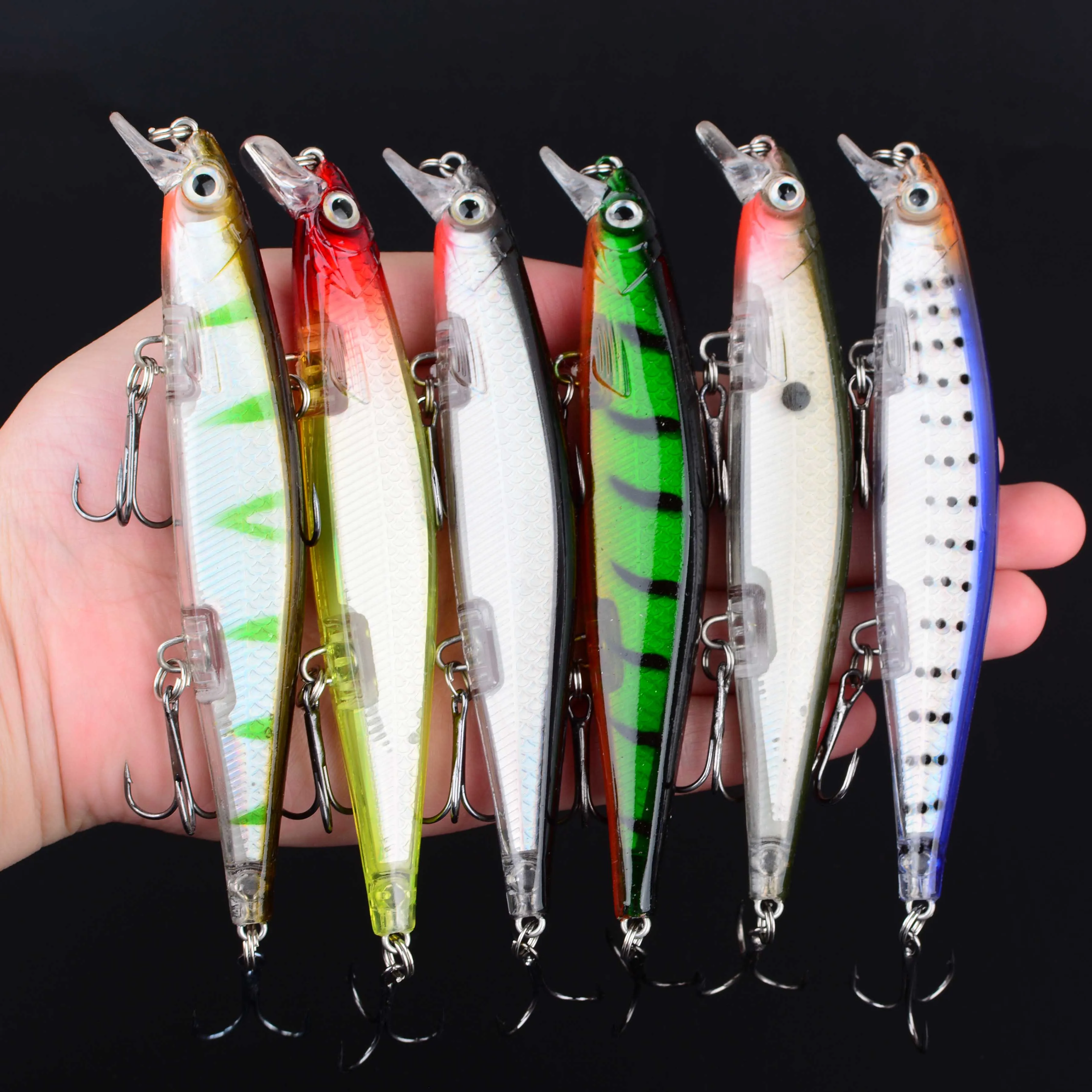 Señuelos de Pesca de pececillo láser, cebo duro de Pesca, Crankbaits Isca artificiales, Pesca, Wobbler de mar, cebos de natación, 1 ud. - imagen 2