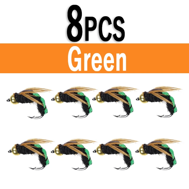 8pcs Green