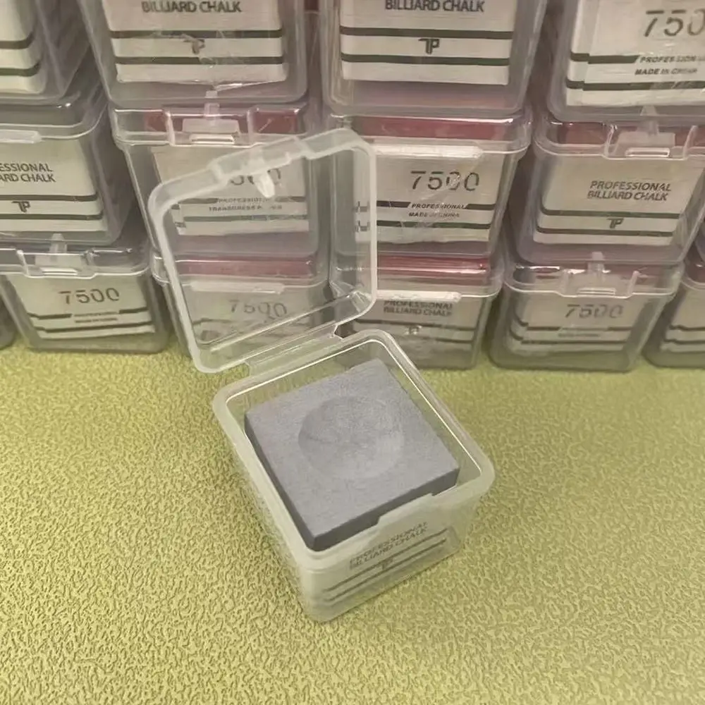 Tiza de billar cuadrada TP7500, tiza de billar neutra antideslizante rosa/gris, polvo fino, tiza de billar, accesorios de billar - imagen 2