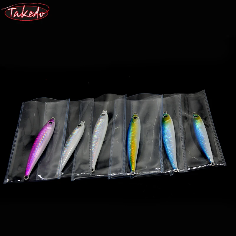 TAKEDO-Señuelo de Jigging hundido, cebo de lápiz de metal, señuelos de cuchara de plantilla de fundición, cebo de pesca de curricán luminoso para atún bajo, 80g, 9cm - imagen 5