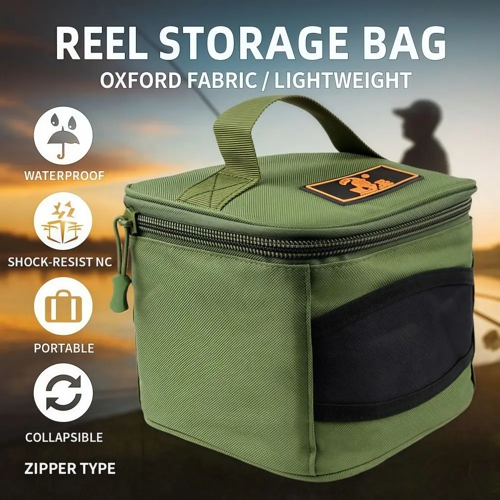 Estuche Oxford impermeable para carrete de pesca – Bolsa con cremallera - imagen 2
