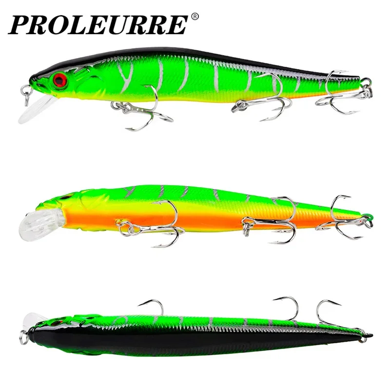 Señuelo de pesca flotante como pececillo, 1 pieza, 14g, 23g, wobblers hundibles, aparejos, crankbaits artificiales de plástico para perca - imagen 5