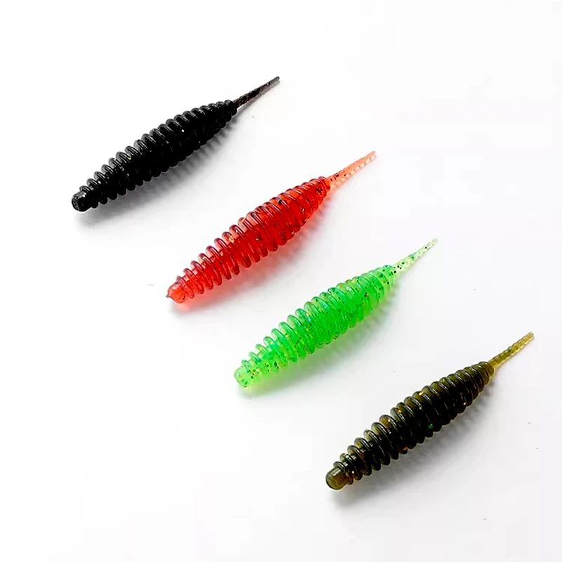 Aguja cola trabajo 3,6/4,8 cm 20 piezas supercast pesca lubina señuelo insecto cebo Artificial suave señuelo para Texas Rig/JIG HEAD/Down Rig - imagen 4
