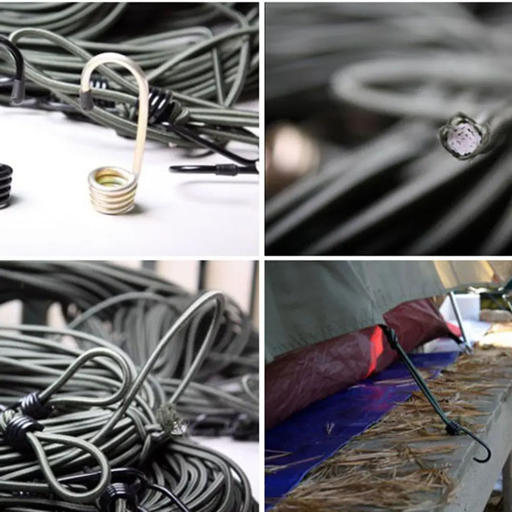 Toldo reutilizable para exteriores, cuerda elástica para acampar, accesorios para tienda de campaña - imagen 2