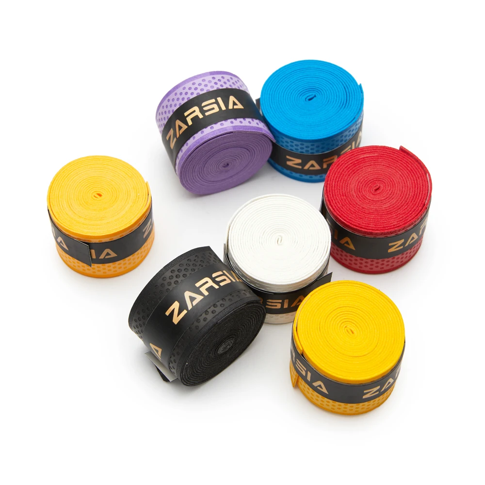 Banda para el sudor deportiva transpirable, cinta antideslizante para tenis y bádminton, banda para el sudor para raqueta de bádminton, envolturas para raquetas secas, 5 uds. - imagen 3