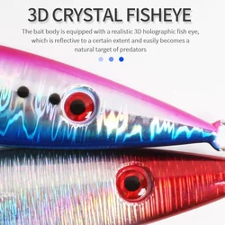 Jig Luminoso Caída Lenta Forma de Gota – Señuelo Metálico Jigging