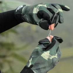 Guantes de pesca de invierno a prueba de viento, resistentes al desgaste, guantes cálidos de felpa, guantes térmicos impermeables para pantalla táctil, regalos de navidad con dedos abiertos