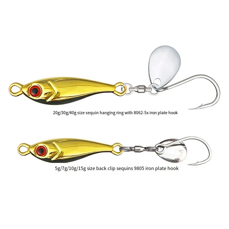 Señuelo jigging metálico 5-40g para lubina y caballa – Pesca en mar - imagen 4