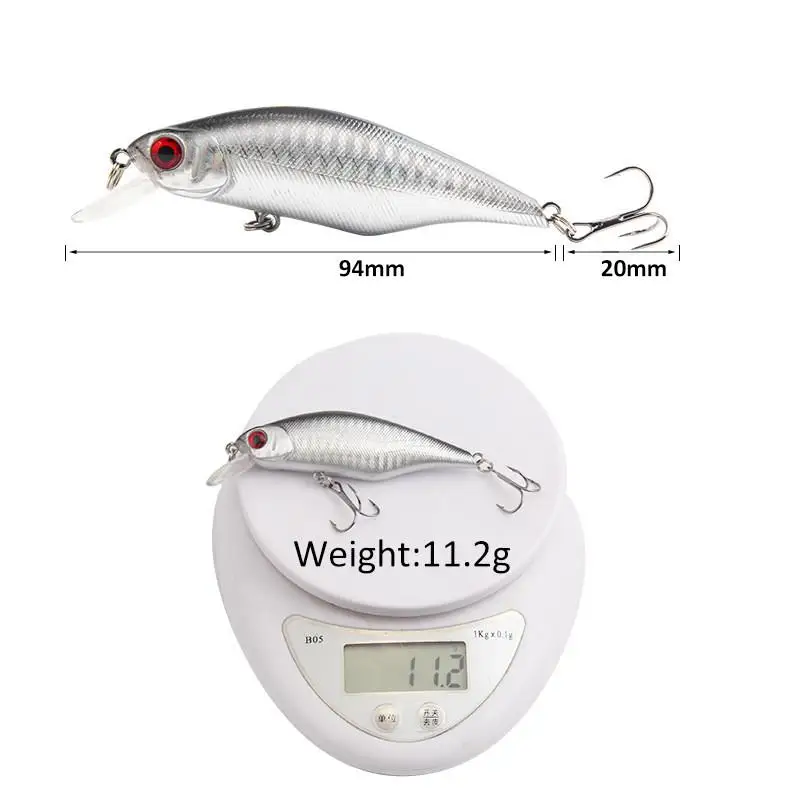 Señuelo de pesca 8,5 cm/11,2g señuelo pececillo flotante agua Topwater señuelos cebos duros aparejos de pesca - imagen 5