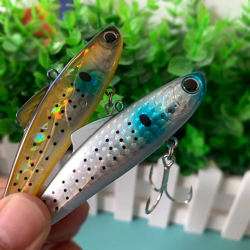 Testar-señuelo de Pesca de 85MM y 26G, Wobblers de vibración Artificial, láser VIB, cebo duro de hielo para invierno - imagen 5