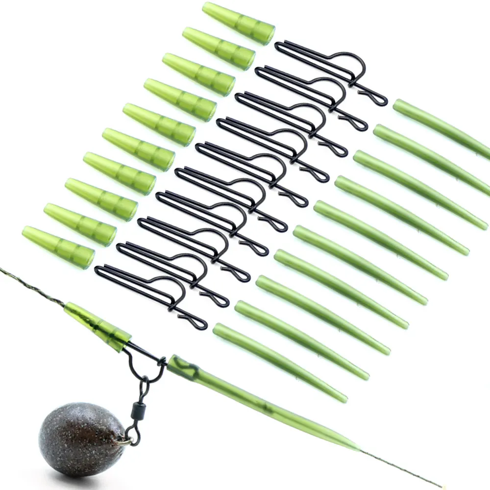 Accesorios pesca carpa con funda antienredos y clips cambio rápido - imagen 3