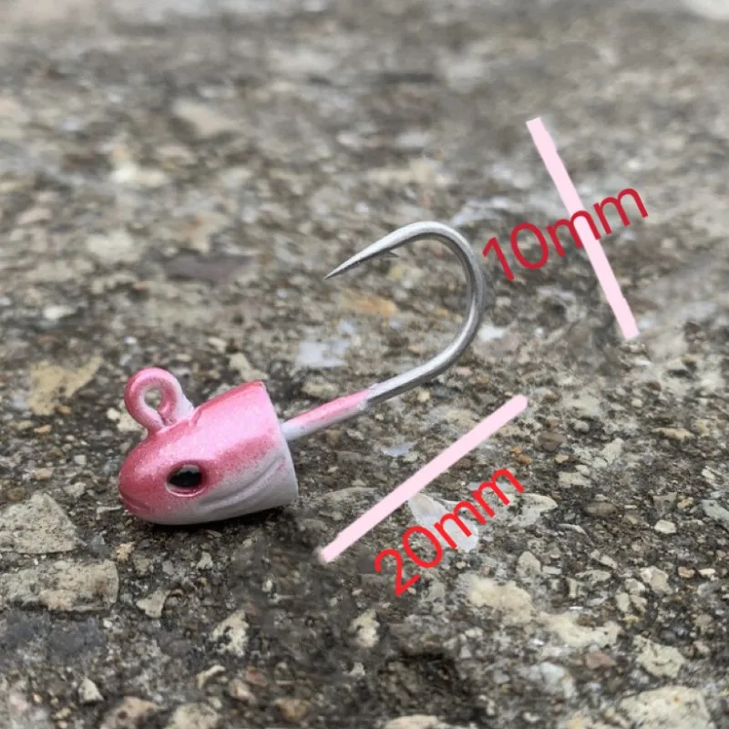 HAIMALUO-señuelo de pesca Artificial, cebo de pesca de agua salada, Swimbait, Swimbait, parte de cabeza de pez, 5g, 5 piezas - imagen 3