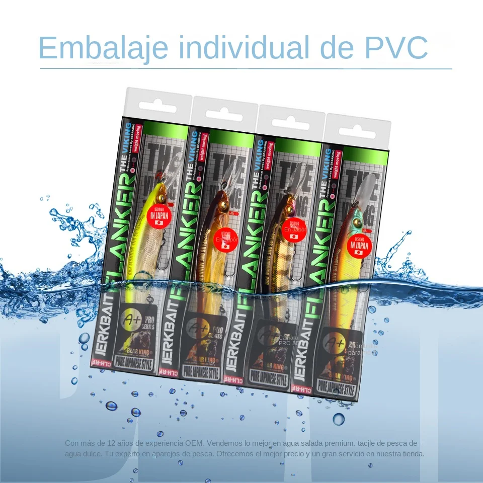 Bearking-señuelos de pesca profesionales Wobbler, 110mm, 14g, buceo, 1,8 m, SP, cebo Artificial, aparejos depredadores, jerkbaits para Lucio y lubina - imagen 2