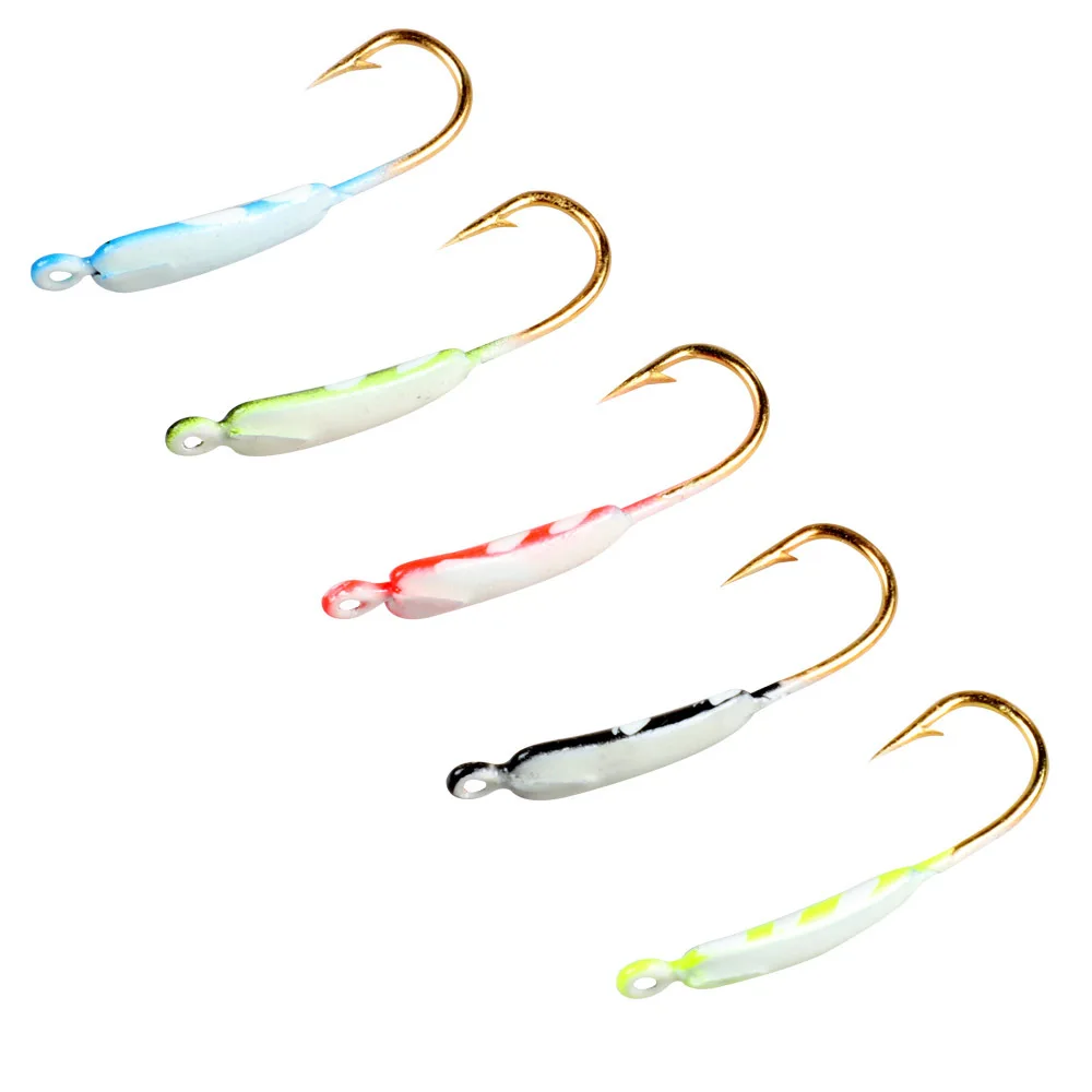 Anzuelos Jig Head Testar – Cabeza de plantilla para vinilo pesca hielo - imagen 5