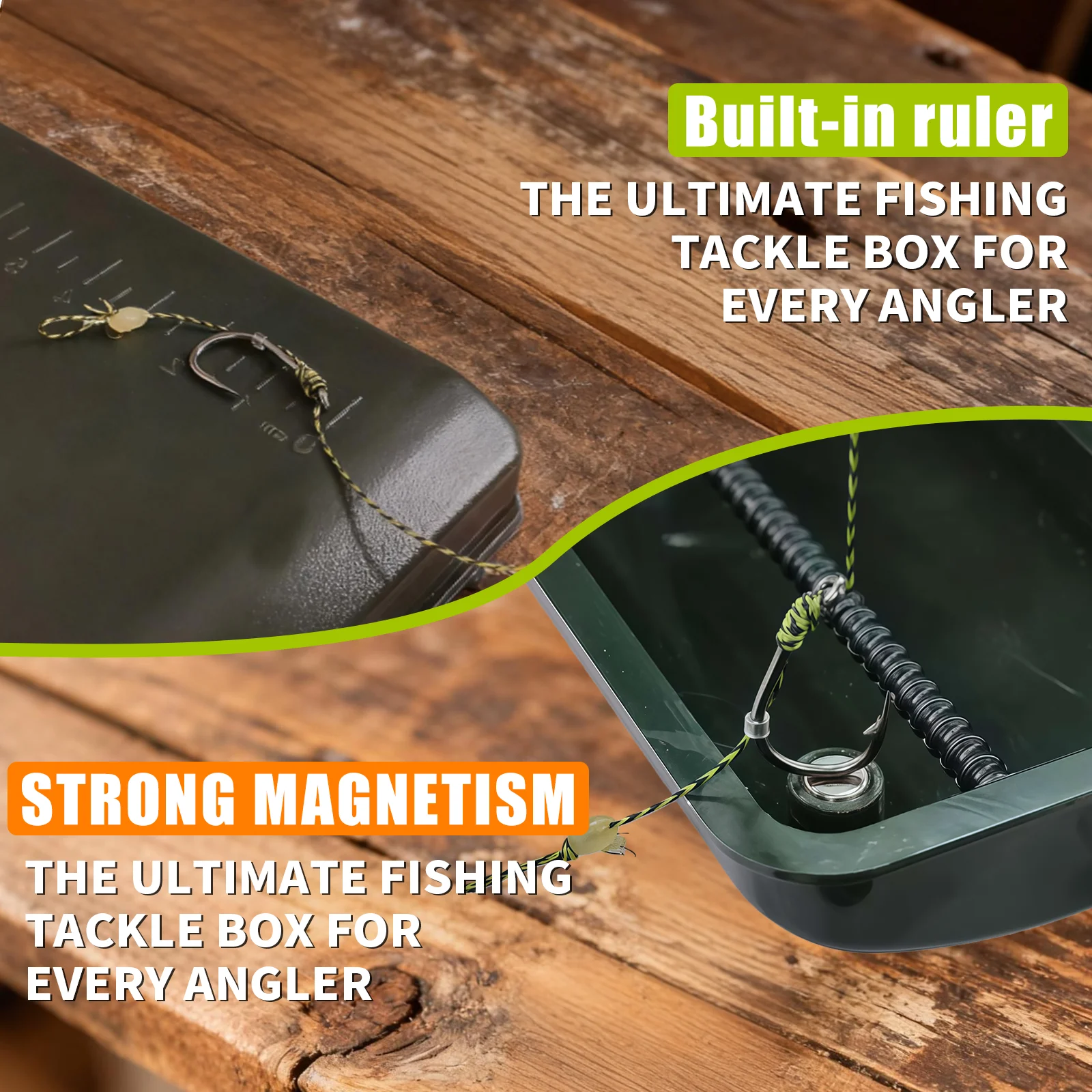 Ouli Estuche rígido para carretes de pesca – Organizador doble cara - imagen 4