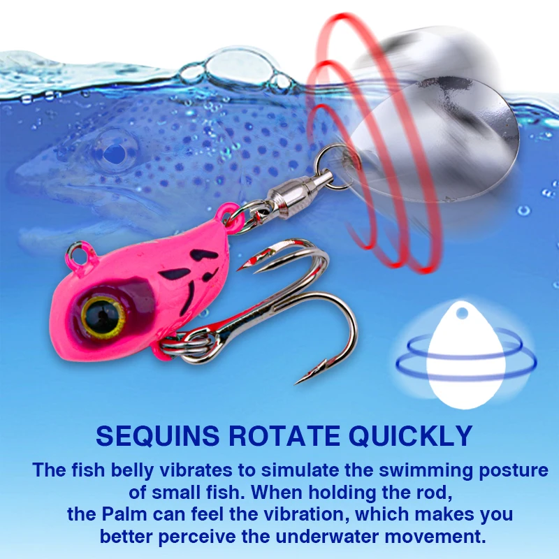 FJORD 10,5g 14g cebo giratorio VIB señuelo de pesca rodamiento de alta velocidad Swimbait agua dulce agua salada efecto UV cebos artificiales artículos - imagen 4