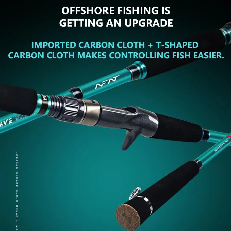 Mavllos WarriorsII Caña de Spinning Carbono MF para Agua Salada