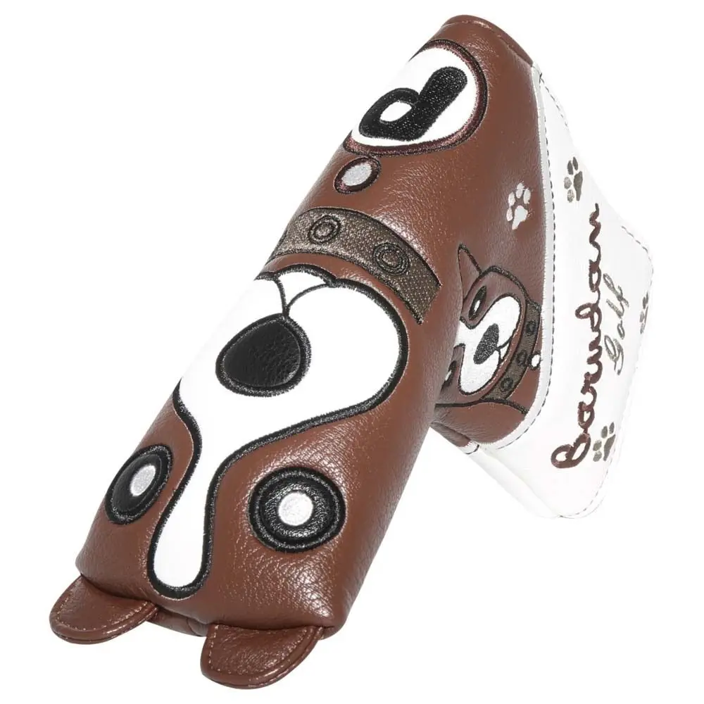 Funda protectora con cierre magnético para palo de Golf, cubierta para cabeza de perro Boston, mazo de Golf, Putter - imagen 5