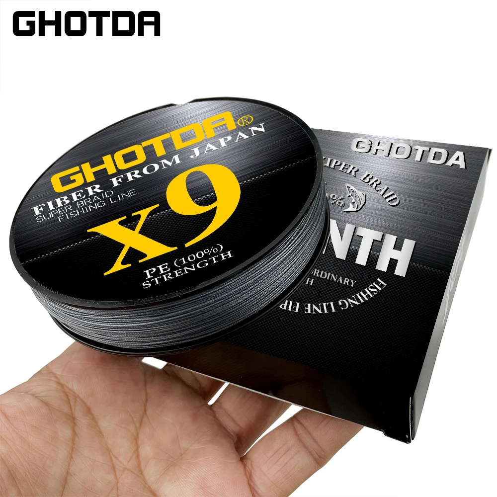 Hilo de pescar de tela japonesa de 100M, hilo de pesca multifilamento trenzado PE de 12/9 hebras, hilo de fibra multifilamento increíblemente fuerte - imagen 4