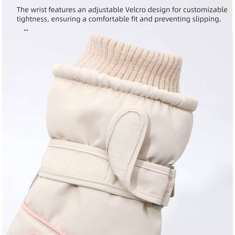 Fashion Winter Warm Women Gloves Windproof Touch Screen Thickened Thermal Glove Waterproof Snowboard Ski Gloves Outdoor Sports - imagen 5