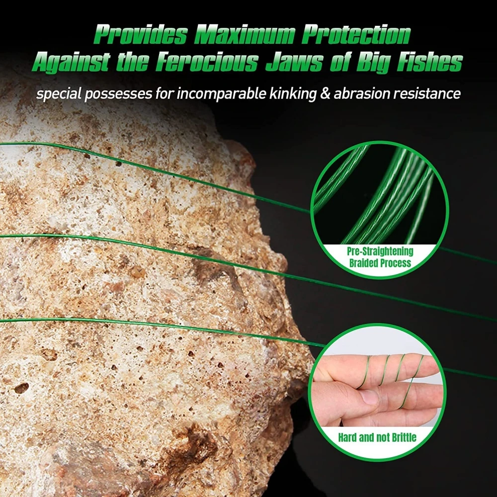 Sedal de pesca de acero antimordedura, líder de alambre de acero con accesorio giratorio de pesca, correa de núcleo de plomo, alambre de pesca de 10cm, novedad de 2023 pesca pesca accesorios pesca accesorios mar acceso - imagen 3