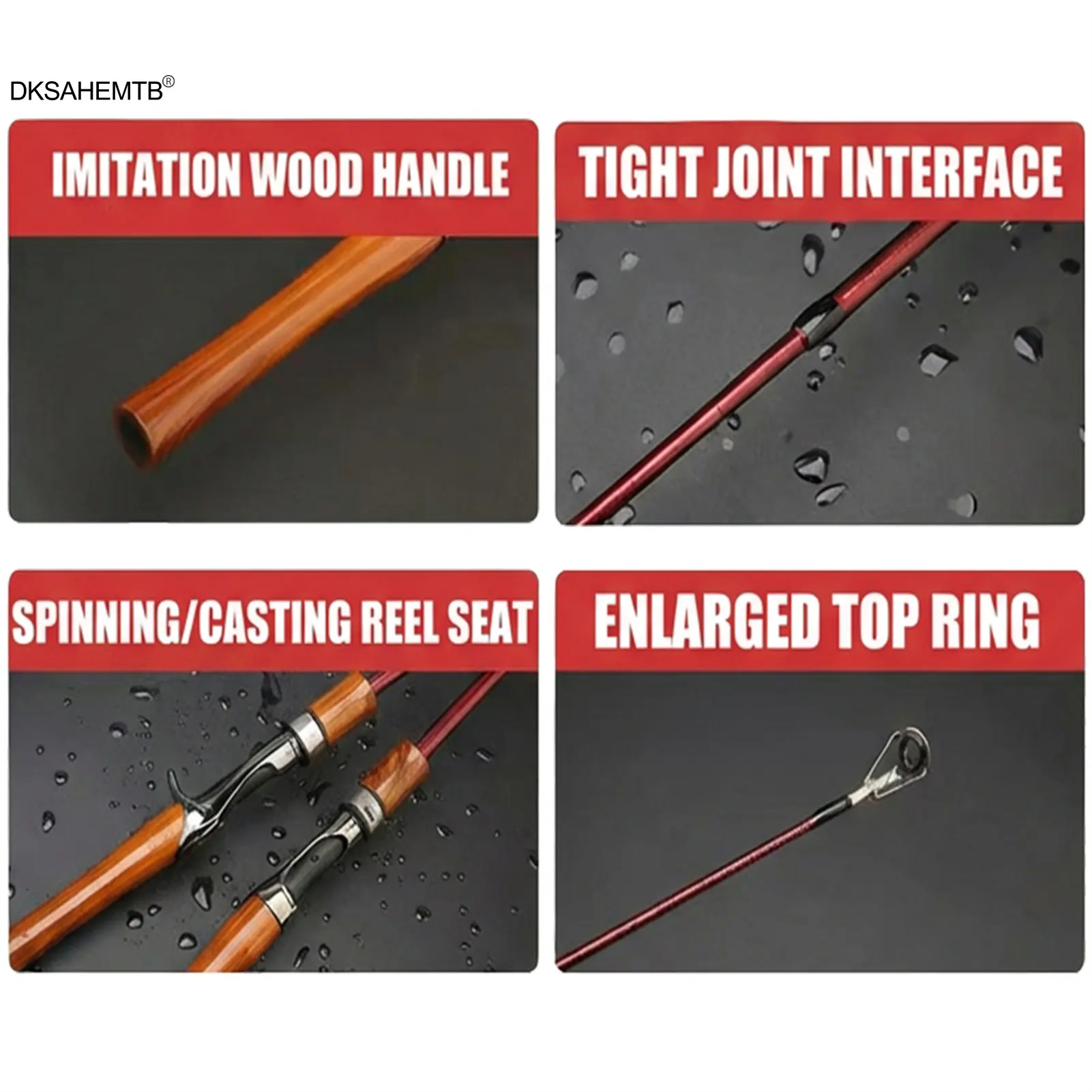 Conjunto Caña y Carrete Spinning Carbono – Potencia M - imagen 4