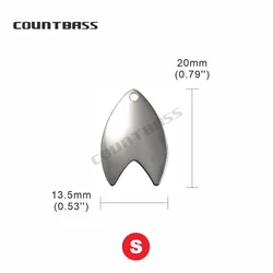 Cuchillas Dakota acero níquel Countbass para Kokanee y spinners