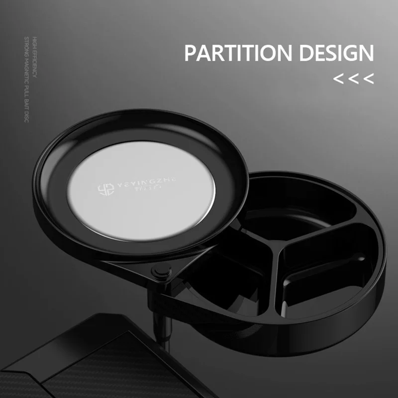 Bandeja magnética para Señuelos de Pesca, bandeja de cebo magnética fuerte de aleación de aluminio, accesorios de herramientas de pesca, caja de almacenamiento plegable XA152G - imagen 3