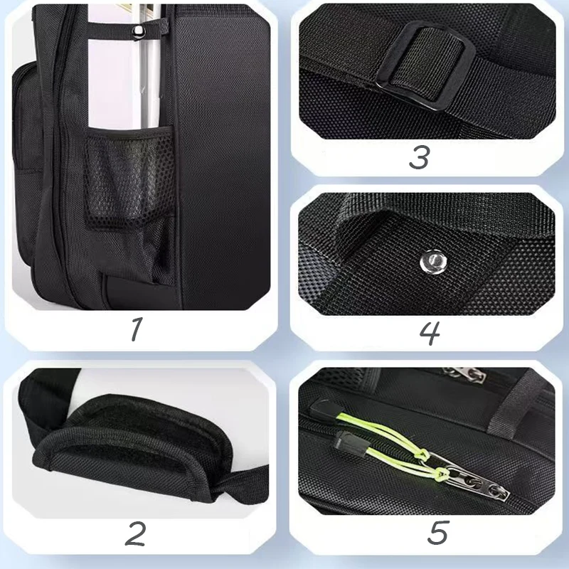 Bolsa de pesca Lawaia, bolsas de embalaje de redes impermeables, equipo de pesca, bolsa de aparejos de lona, bolsas de pesca al aire libre, paquete de cuidado de peces más grueso - imagen 4