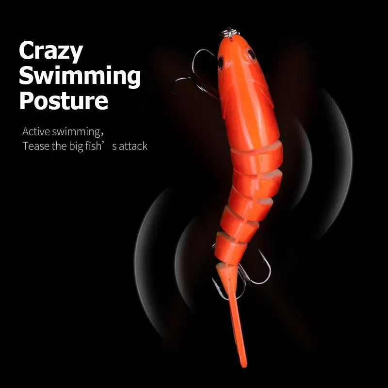 Señuelo de pesca pez multiarticulado 10cm16g cebo duro señuelo simulación cebo 7 secciones cebo falso lubina - imagen 2