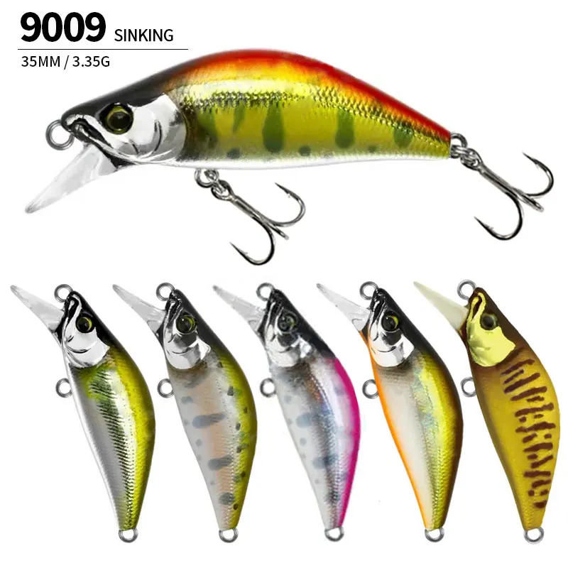 Subemergencia Minnow 35mm/3,35g Señuelos de pesca de superficie cebo Artificial cebo duro cebo Luya cebo de plástico cebo biónico equipo de pesca - imagen 3