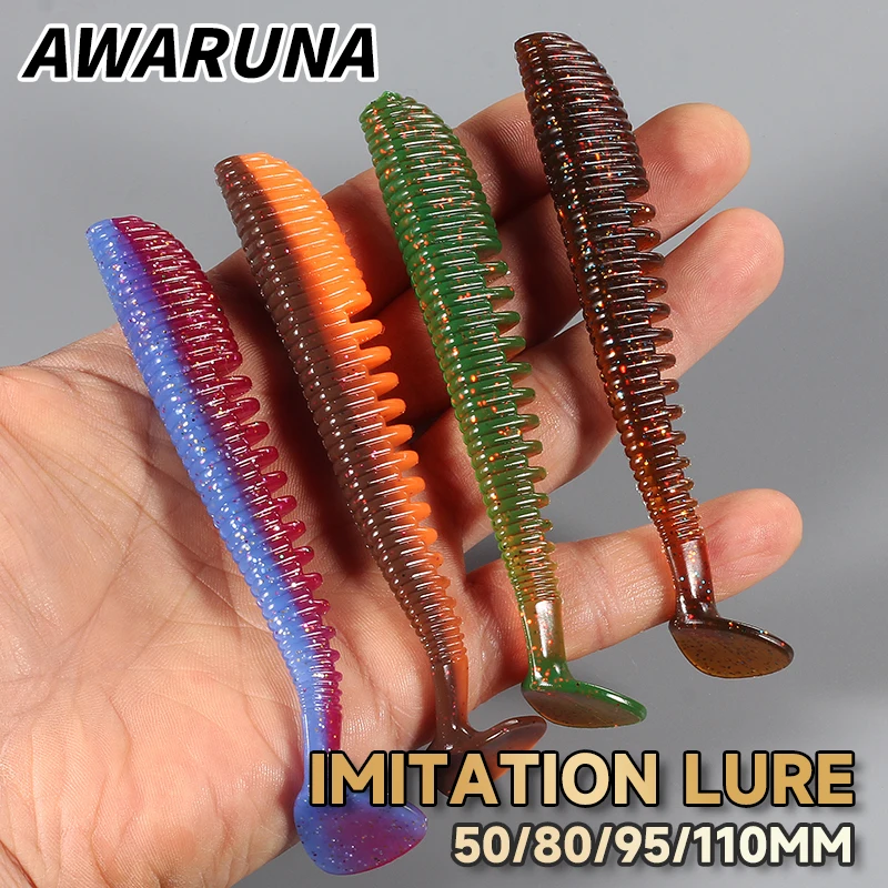 2019 supercontinente 50mm 80mm 95mm 110mm Señuelos de pesca señuelo suave cebo Artificial aparejos depredadores para Lucio y Lucio - imagen 2