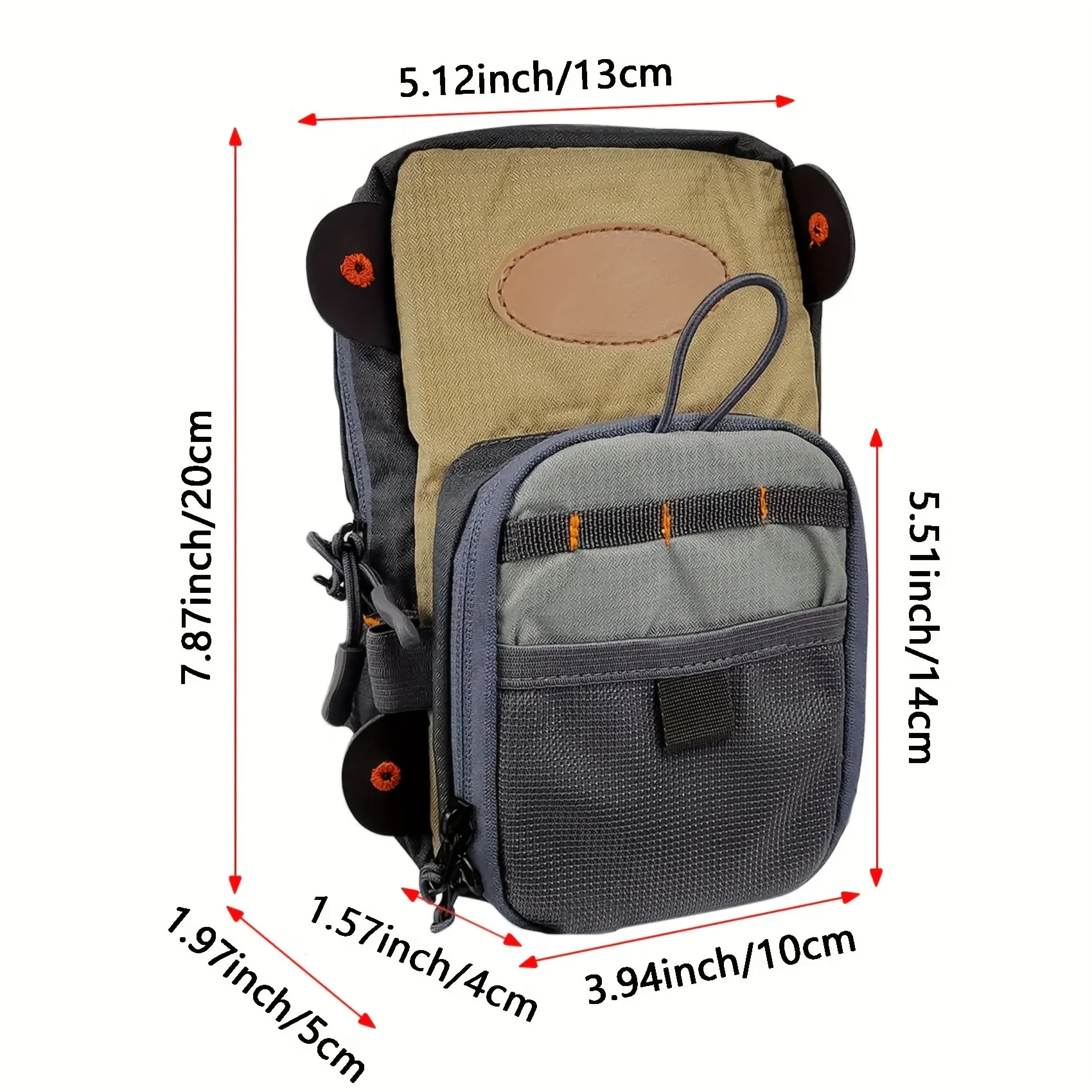 Bolsa de pesca con mosca Aventik, bolsa de pesca en el pecho duradera con múltiples bolsillos ultraligera - imagen 2