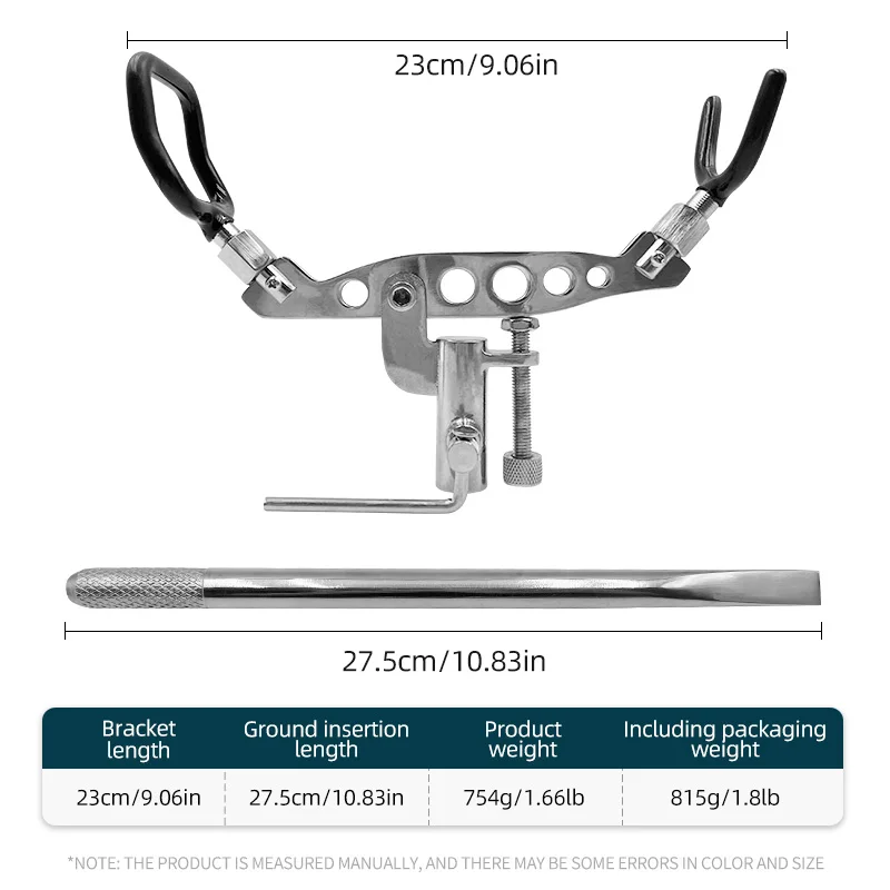Soporte de inserción de suelo de acero inoxidable 304, piedra de pesca en roca ajustable, diollua, soporte para caña de pescar en el mar - imagen 5