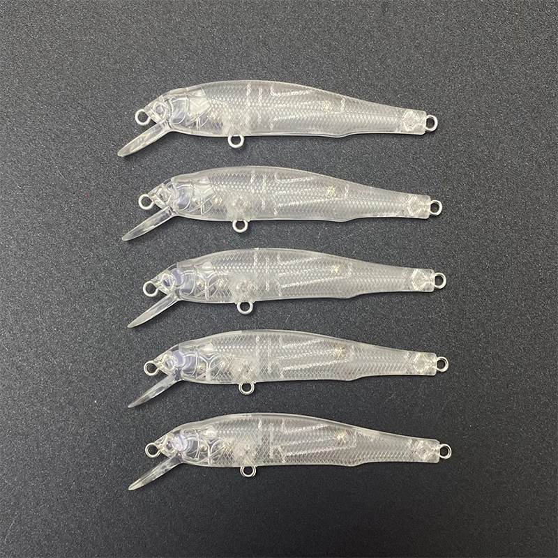 Pececillo de hundimiento sin pintar, 50 piezas, 70mm, 4g, Cuerpo en blanco de plástico Isca, cebo de pesca de carpa Artificial, espacios en blanco 9096 - imagen 2