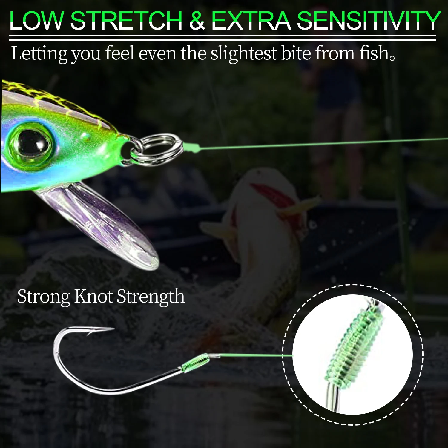 Sougayilang-sedal de pesca de nailon de 500M, hecho de Material japonés, monofilamento de línea fuerte para perca y accesorios de pesca de carpa - imagen 5